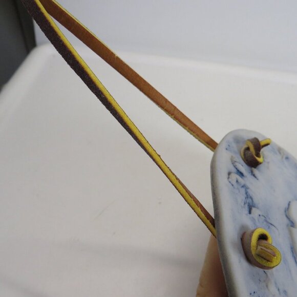 Dubois Pottery Blue Coastal Windchimes 21" long total authentic nautical design - Picture 11 of 13